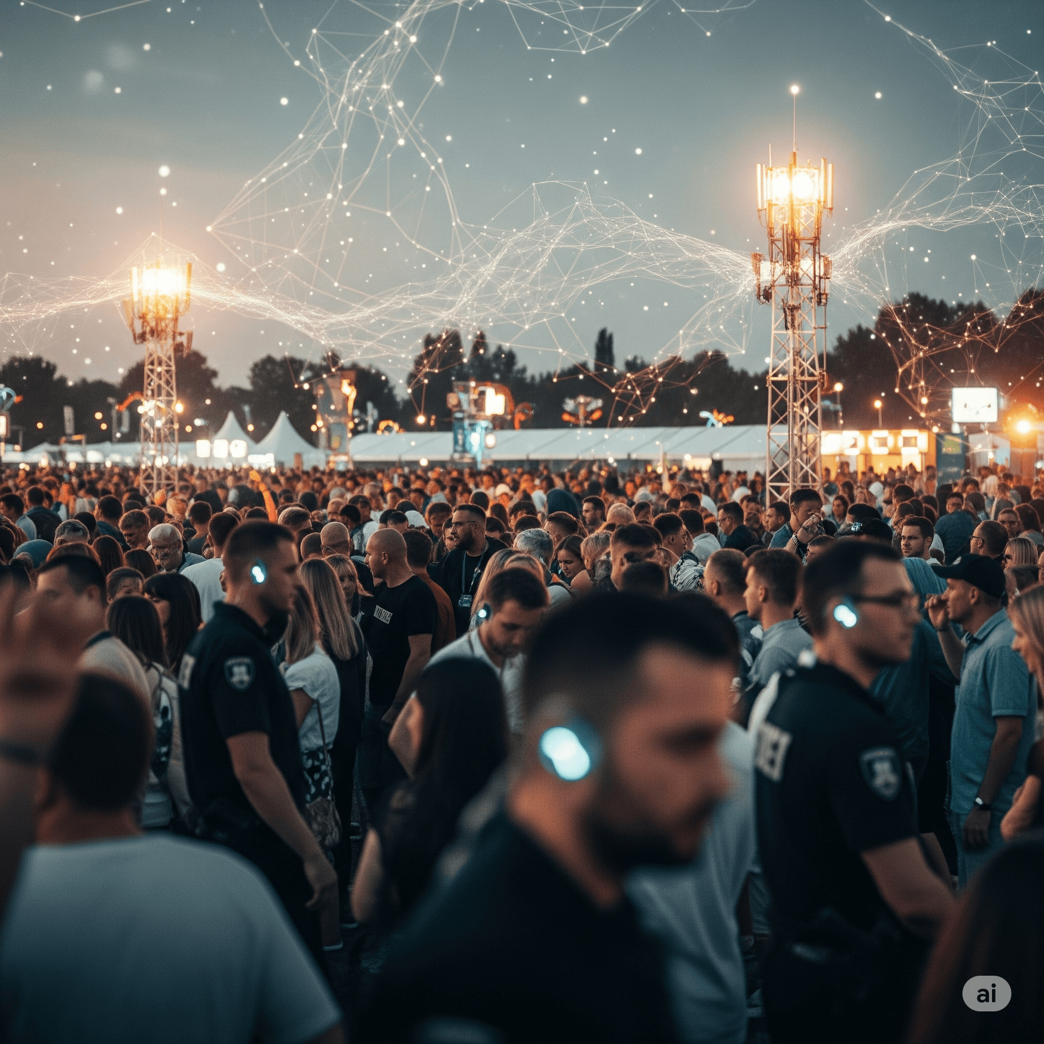 Cutting-edge security systems implemented by certified security experts for enhanced crowd safety